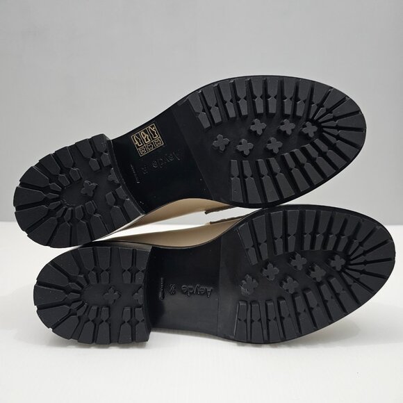 NEW Aeyde Ruth Loafer Womens EU 38 Creamy Nappa Leather Slip On Chunky Lug Sole - Picture 12 of 14